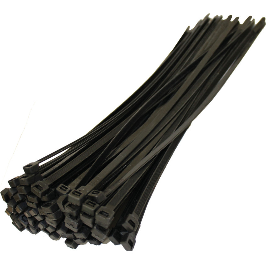 BLACK CABLE TIES2.5x160mm (PK-100) EDI5150010K - Click Image to Close