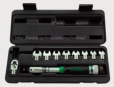 1/2" DR. Head-Interchangeable Spanner Torque Wrench Set GAAI0801 - Click Image to Close