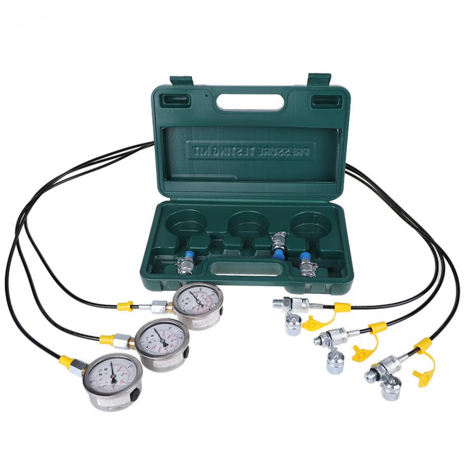 Hydraulic Pressure Guage Test Kit With Hose Coupling And Gauge - Click Image to Close