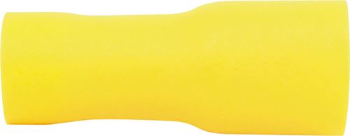 6.30mm FULLY INSULATED YELLOW FEMALE PUSH-ON (100) - Click Image to Close