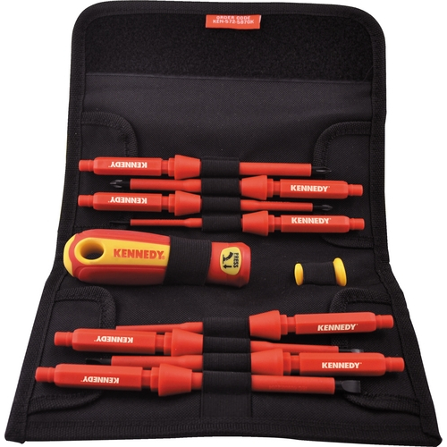INSULATED INTERCHANGEABLE SCREWDRIVER SET 10-PCE KEN5725870K - Click Image to Close