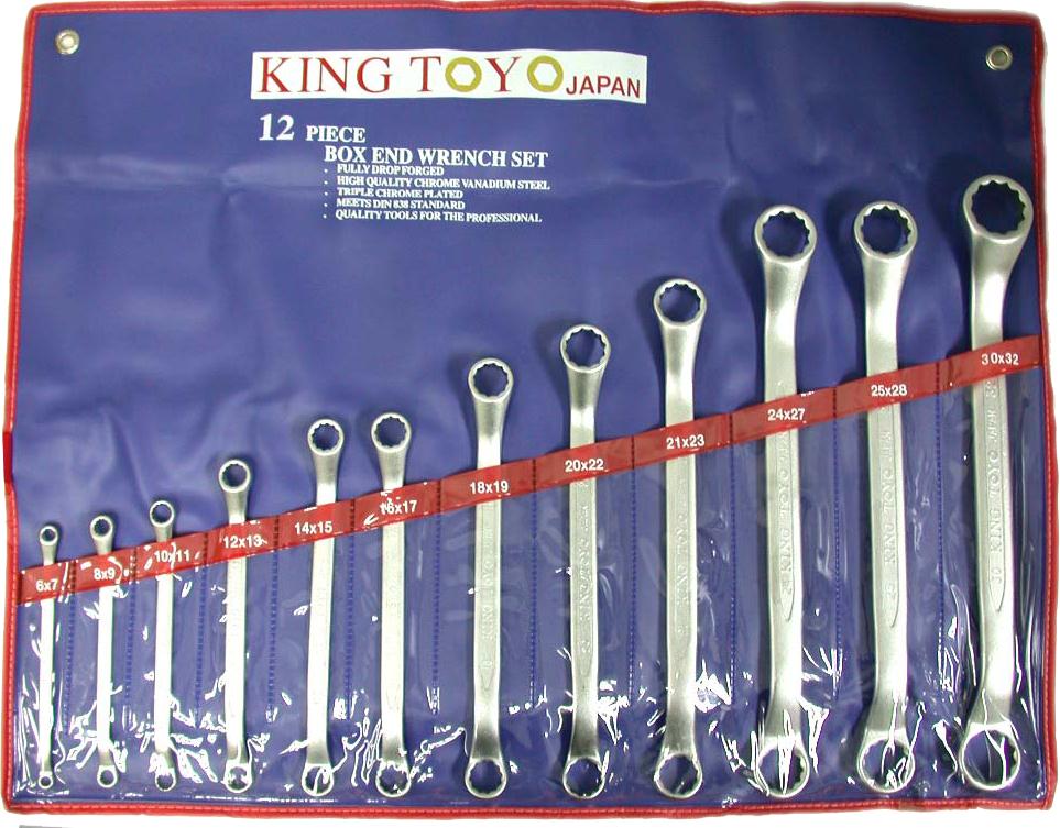 KING TOYO Double Ring Wrench Set,KTDRS-12