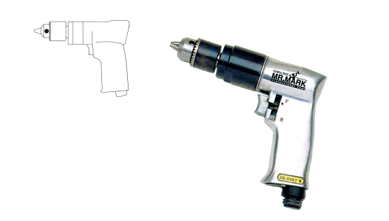 3/8" REVERSIBLE AIR DRILL BY MR.MARK MK-EQP-0511 - Click Image to Close