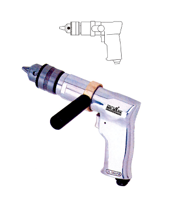 1/2" REVERSIBLE AIR DRILL BY MR.MARK MK-EQP-0513 - Click Image to Close