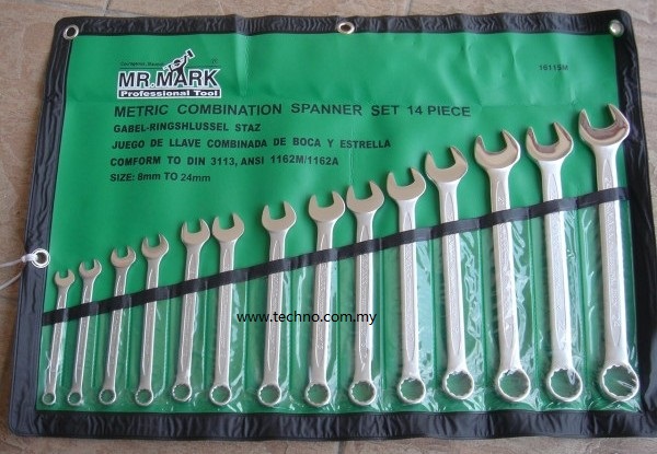 Mr.Mark 14pcs 8-24mm Combination Wrench Set
