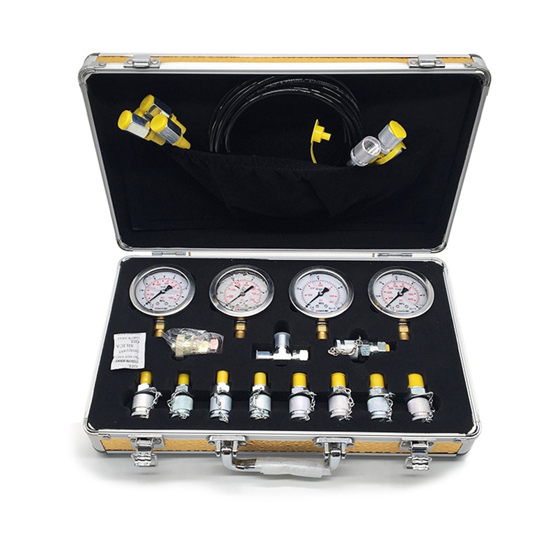 Hydraulic Pressure Guage Test Kit With Hose Coupling And Gauge - Click Image to Close