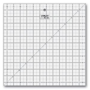 OLFA QR-12S 12" Square Quilt Ruler - Click Image to Close