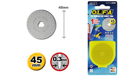 Olfa RB45-1 Blades For Model RTY-2C/YEL (1pcs/pack) - Click Image to Close