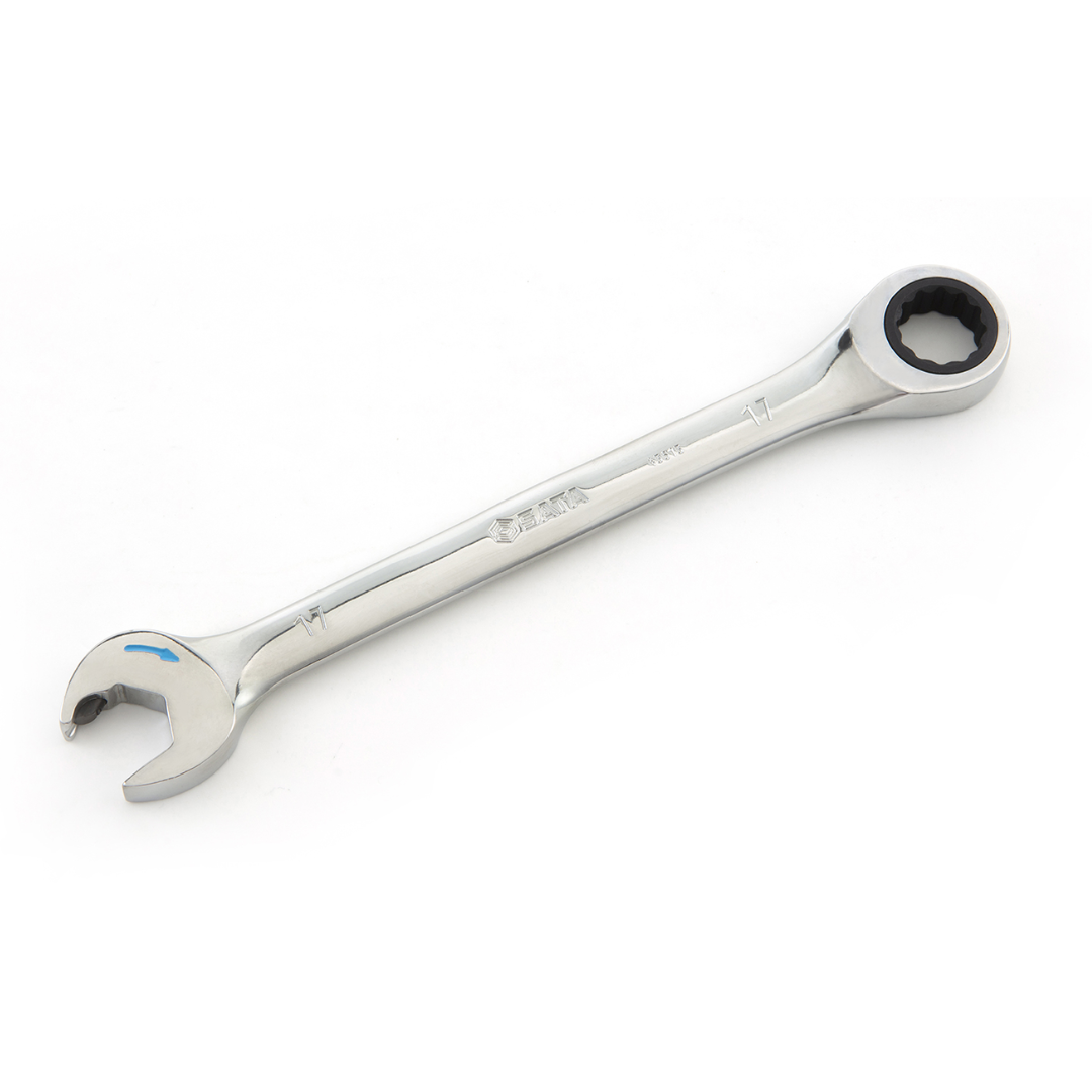 SATA 43619 Full Polish Double Ratcheting Wrench 25MM - Click Image to Close