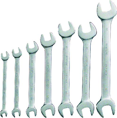 SENATOR 6-19mm DROP FORGED OPEN END SPANNERS (SET-7) - Click Image to Close