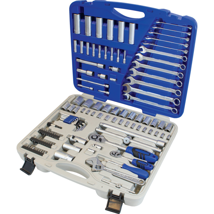 SEN5829500K 1/4" & 1/2" SOCKET AND SPANNER 120PC COMBINATION - Click Image to Close