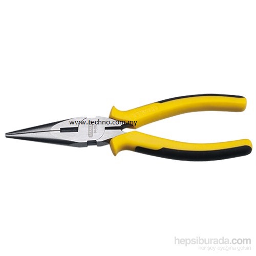 STANLEY STHT84032-8 8" PLIERS HD LONG NOSE-CARBON STEEL,POLISHED - Click Image to Close