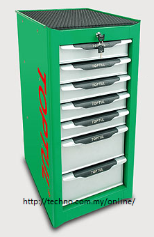 7-Drawer Side Cabinet - GREEN (TBAI0701) - Click Image to Close