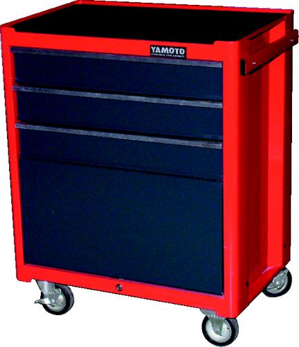 YAMOTO YMT594-0500K 3 DRAWER ROLLER CABINET (RED) - Click Image to Close