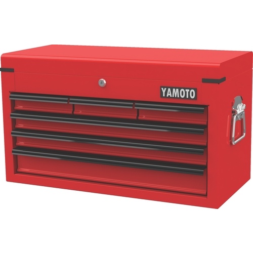 Yamoto YMT5941500K RED-26" 6 DRAWER TOP CHEST - Click Image to Close