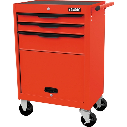 Yamoto YMT5941600K RED-27" 3 DRAWER ROLLER CABINET