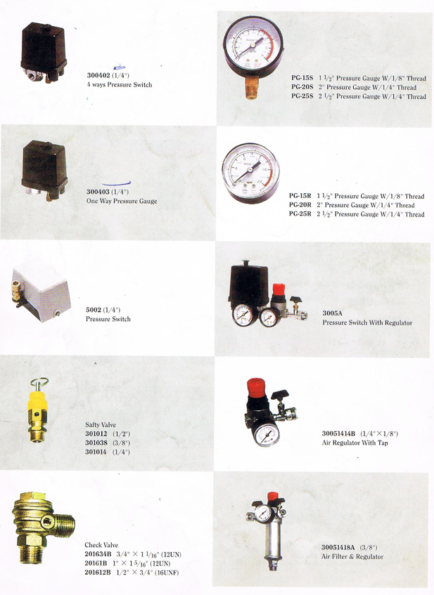 300402 1/4" 4 Ways Pressure Switch - Click Image to Close