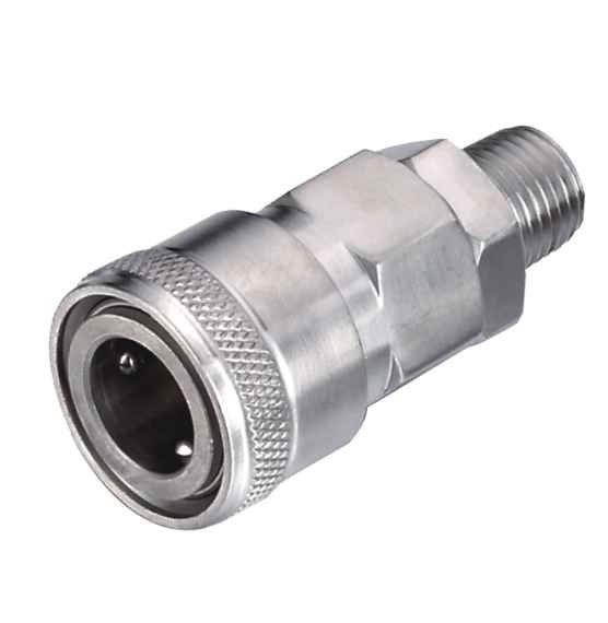 1/4" Air quick coupler for piping, male thread 20SM - Click Image to Close