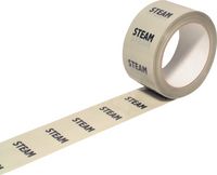50mmx33M STEAM PIPELINE IDENTIFICATION TAPE - Click Image to Close