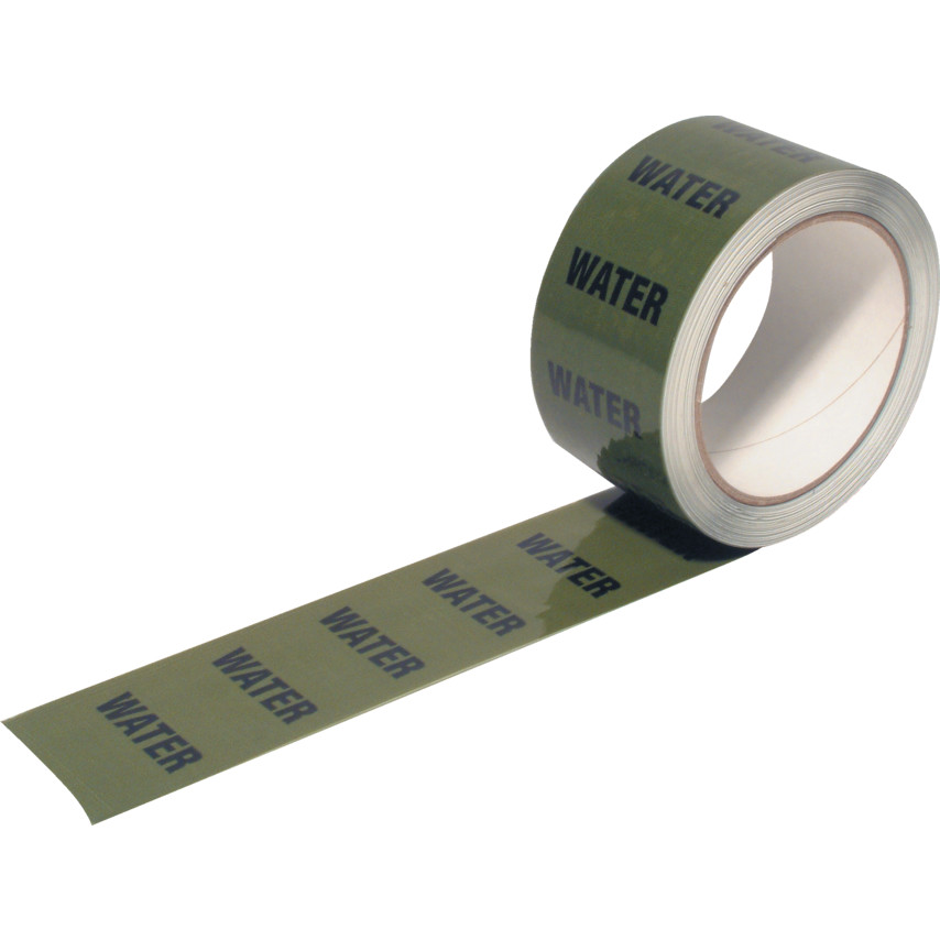 50mmx33M WATER PIPELINE IDENTIFICATION TAPE - Click Image to Close