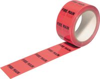 50mmx33M FIRE MAIN PIPELINE IDENTIFICATION TAPE - Click Image to Close