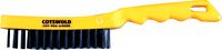 5 ROW PLASTIC HANDLE WIRE SCRATCHBRUSH - Click Image to Close