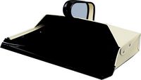 HOODED METAL DUSTPAN - Click Image to Close