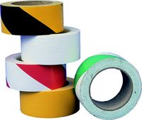 50mm RED/WHITE HAZARD MARKING TAPE - Click Image to Close