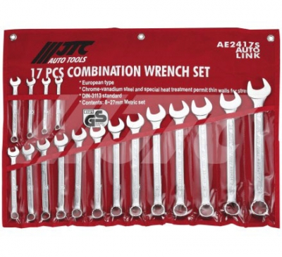 JTCAE2417S COMBINATION WRENCH SETS (17PCS)