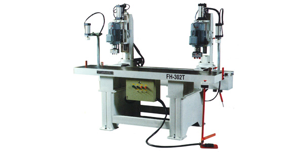 PROTECH FH-302T VERTICAL TWO HEADS BORING MACHINE - Click Image to Close