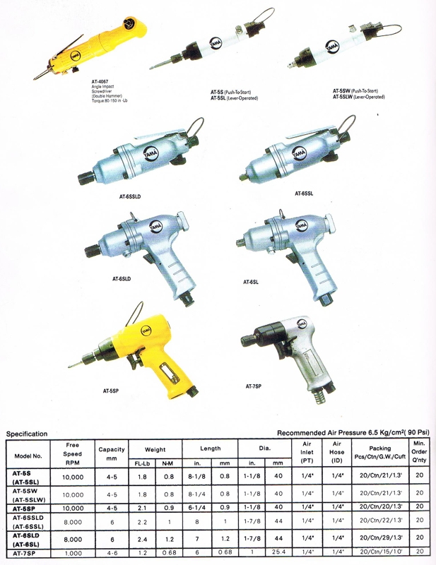 AT-6SLD Industrial Screwdriver - Click Image to Close