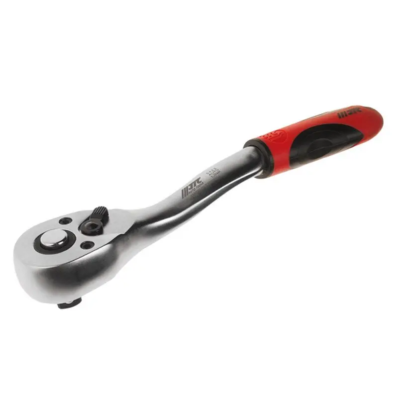 JTC-5423 3/8" CURVED RATCHET SOFT GRIP 205 mm - Click Image to Close