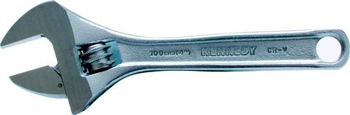 KENNEDY KEN501-1080K 200mm/8" CHROME FINISH ADJUSTABLE WRENCH - Click Image to Close
