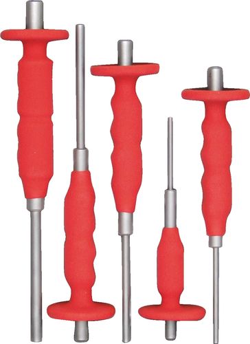 EXTRA LENGTH INSERTED PIN PUNCH SET (5-PCE) - Click Image to Close