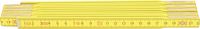 2M WOODEN FOLDING RULE YELLOW METRIC/INCH - Click Image to Close