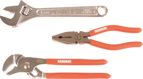 200mm CV PLIER & WRENCH SET 3-PCE - Click Image to Close