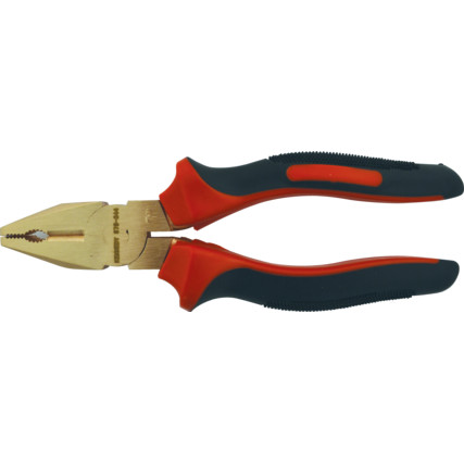 7" SPARK RESISTANT LINESMAN PLIERS Be-Cu - Click Image to Close