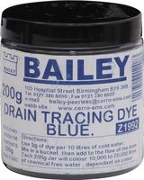 DRAIN TRACE DYE BLUE 200gm - Click Image to Close