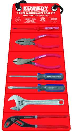 KENNEDY KEN5950070K MAINTENANCE TOOL ROLL KIT-(7 piece) - Click Image to Close