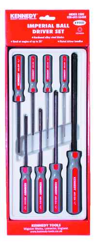IMPERIAL HEXAGON BALL DRIVER SET (8-PCE) - Click Image to Close