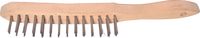 3-ROW STAINLESS STEEL WIRE SCRATCHBRUSH - Click Image to Close