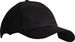 FULL PANEL BASEBALL CAP-BLACK (Indent) - Click Image to Close