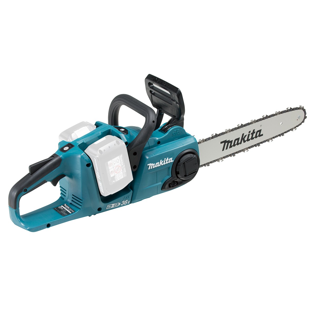 MAKITA DUC353Z TWIN 18VLXT BRUSHLESS CORDLESS CHAINSAW BODY ONLY - Click Image to Close