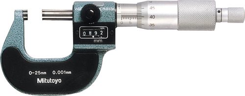 MITUTOYO 193-111 0-25MM DIGITAL O/S MICROMETER - Click Image to Close