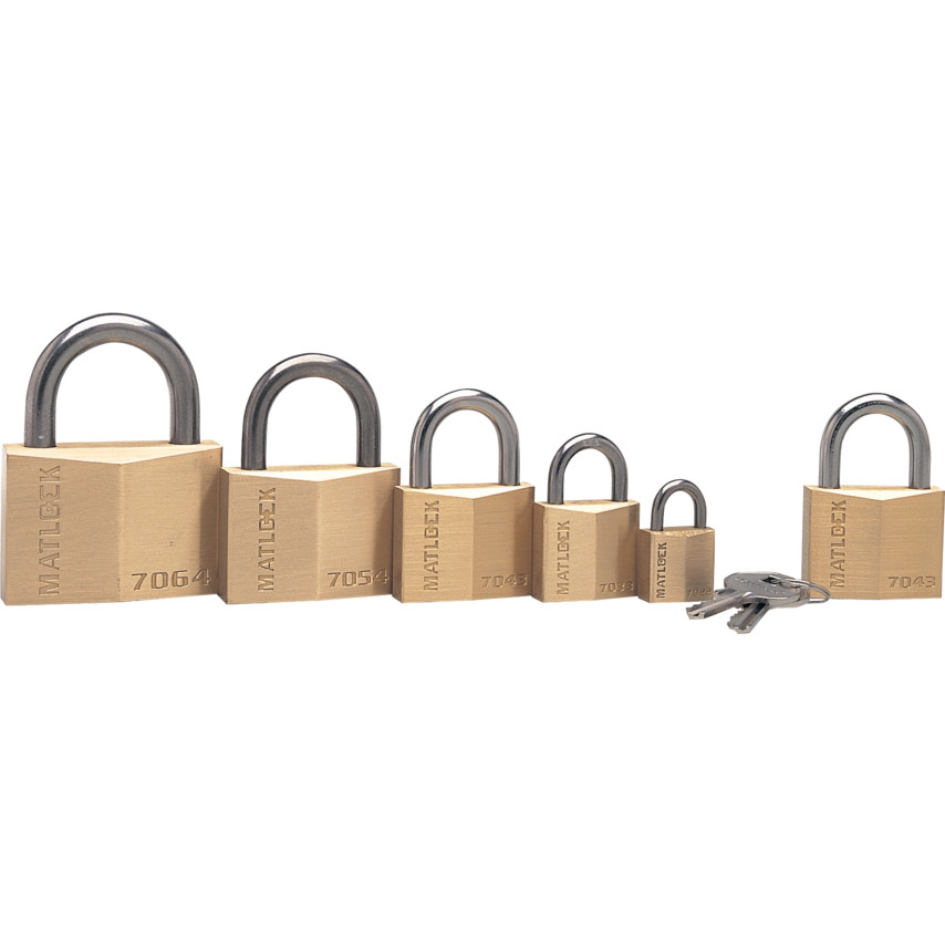 20x10.3mm SHACKLE SOLID BRASS PADLOCK - Click Image to Close