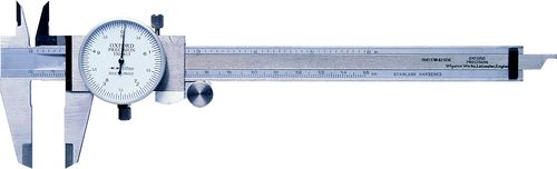 OXFORD OXD3306200K 200mm DIAL CALIPER READING 0.05mm - Click Image to Close