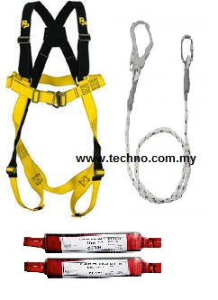 FULL BODY HARNESS WITH ABSORBER KB72 - Click Image to Close