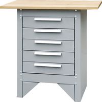 5-DRAWER CABINET & WORKBENCH - Click Image to Close