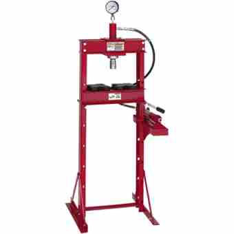HYDRAULIC PRESS 10 TON WITH GAUGE SP05602 - Click Image to Close