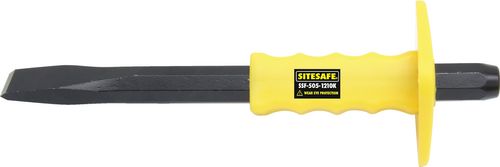 25x255mm CONTRACTOR FLATCOLD CHISEL C/W GUARD - Click Image to Close